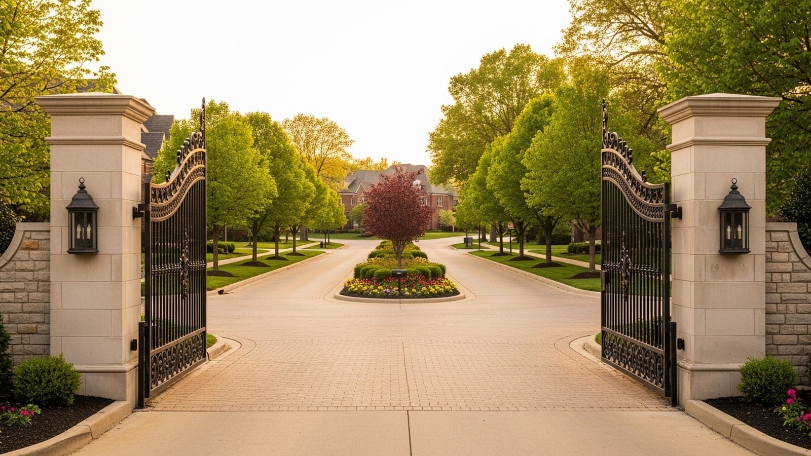 Stonegate Zionsville, Indiana — golden-hour skyline / signature landmark