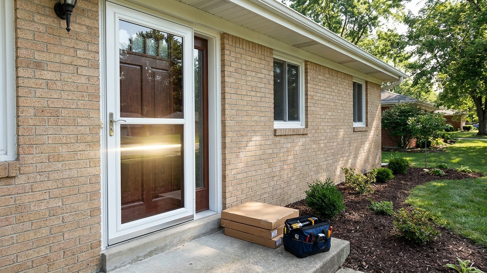 Greenwood storm door install